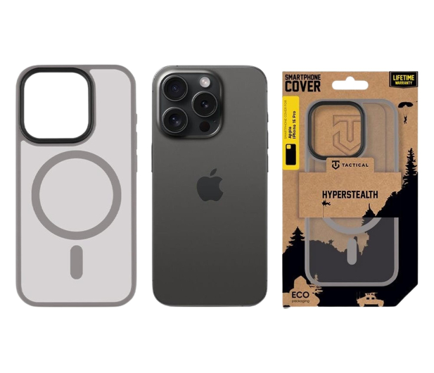 Tactical MagForce Hyperstealth Kryt pro Apple iPhone 15 Pro Light Gre - 1514057 - zdjęcie 3
